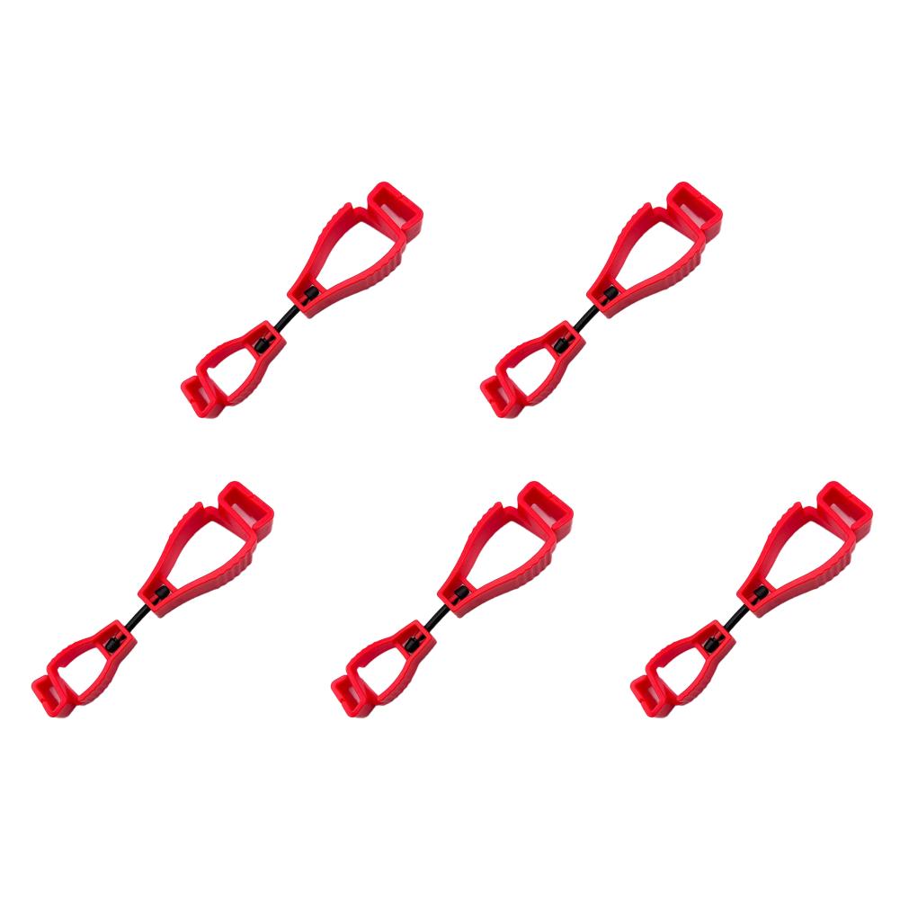5 szt. Klips do rękawic Wieszak Plastikowy Bezpieczny Zacisk do rękawic roboczych Wielofunkcyjny Antypoślizgowy Praktyczny Przenośny Trwały Narzędzia do pracy na zewnątrz