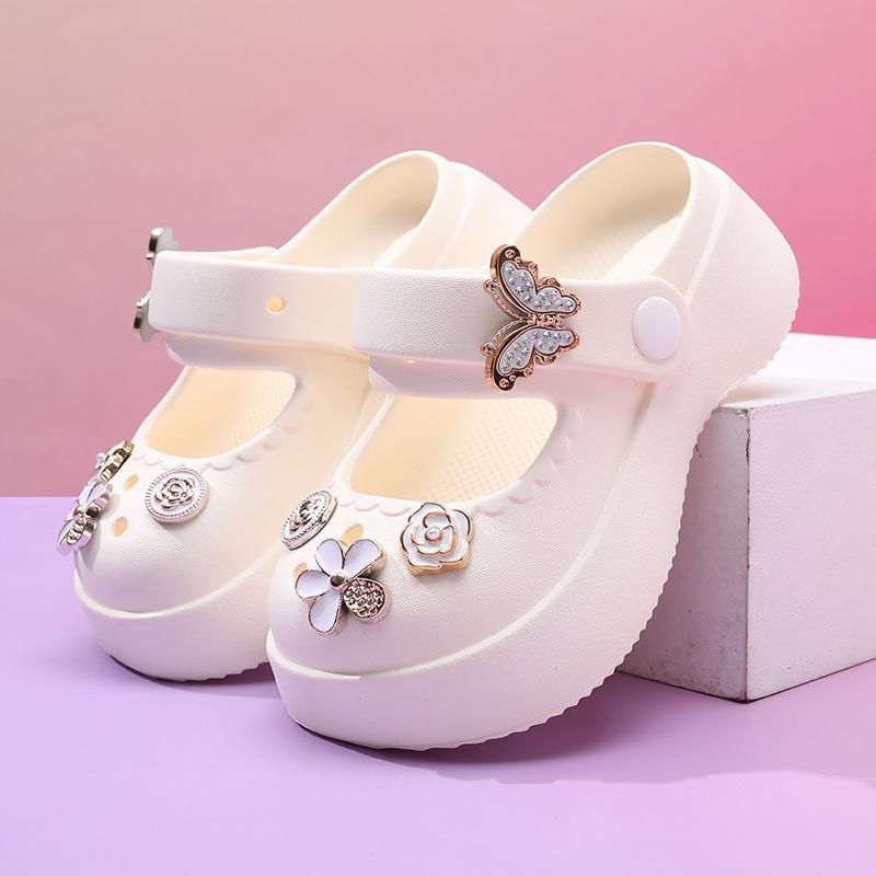 Kids Comfortable Summer Eva Mary Jane Sandals Nonslip Princess Beach Shoes Girls For