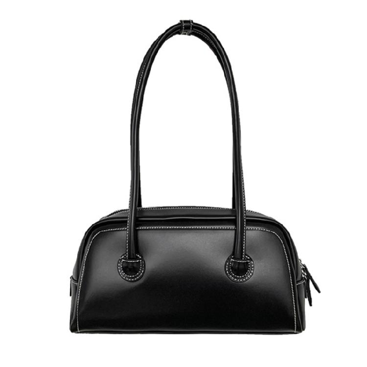 Splashproof Handbag Travel Bags for Women Solid Color Soft Leather Bag