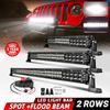 HL Led Driving Light Bar Double Rows Projector Lens 15inch 20inch 28inch Spot+Flood Combo Beam for Offroad Cars SUV UTV 12V 24V