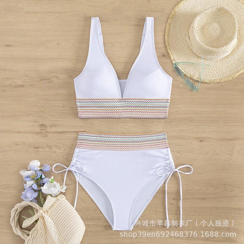 Split Bikini Swimsuit Women's Tight Waist Multi-color Hot