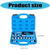 Complete Valves Seat Repair Tool Set 17pcs Heavy Duty Automotive Maintenance Kit with Storage Box for Fuels Injectors