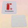 Fire Extinguisher Signs Sticker Public Place Logo Acrylic Wall Stickers Warning Badge Notice Store Inside Warning Plaque