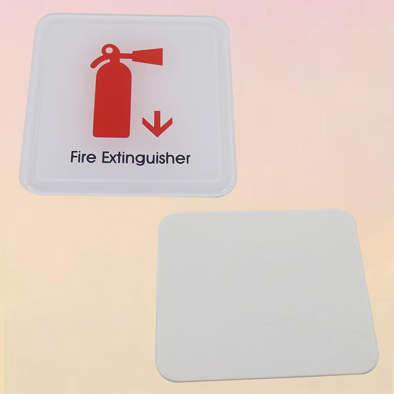 Fire Extinguisher Signs Sticker Public Place Logo Acrylic Wall Stickers Warning Badge Notice Store Inside Warning Plaque