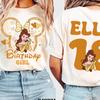 Fairytale Princess Birthday Girl Shirt, Custom Cartoon Princess Tee, Personalized Name Age