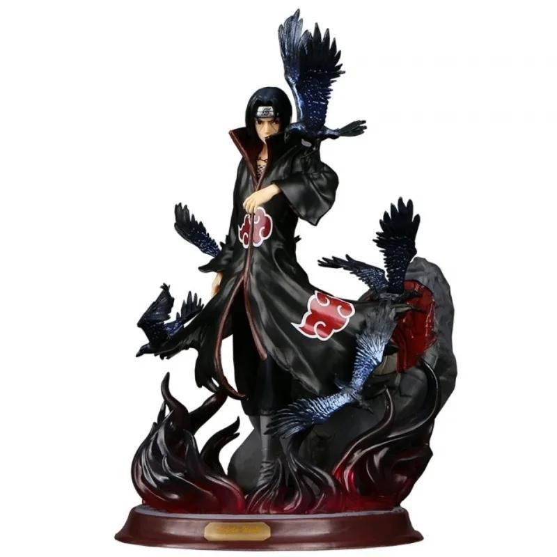 28cm Beliebtes Naruto Anime Modell Uchiha Itachi Statue Spielzeug Heimdeko Ornament für Freund Geschenk Hohe Qualität