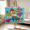 1PC Mr. Men Little Miss Custom Name Patterned Flannel Blanket Suitable For All Seasons for Home Decor Warmth and Comfort Gifts Holiday Present