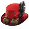 Steampunk Hat Steampunk Top Hats For Men With Goggles Steampunk Time Traveler Hat Steampunk Accessories Halloween Party