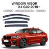 Car Window Visor for BMW X4 F26 G02 Rain Shield Deflectors Awning Trim Cover Exterior Strip Side Chrome Window Trim Accessories