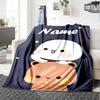 Personalizza Nome Personalità Bubu Dudu (3) Coperta Morbida e Calda per Divano, Ufficio, Letto, Viaggio, Pausa Pranzo, Regalo Adatto a Tutte le Stagioni