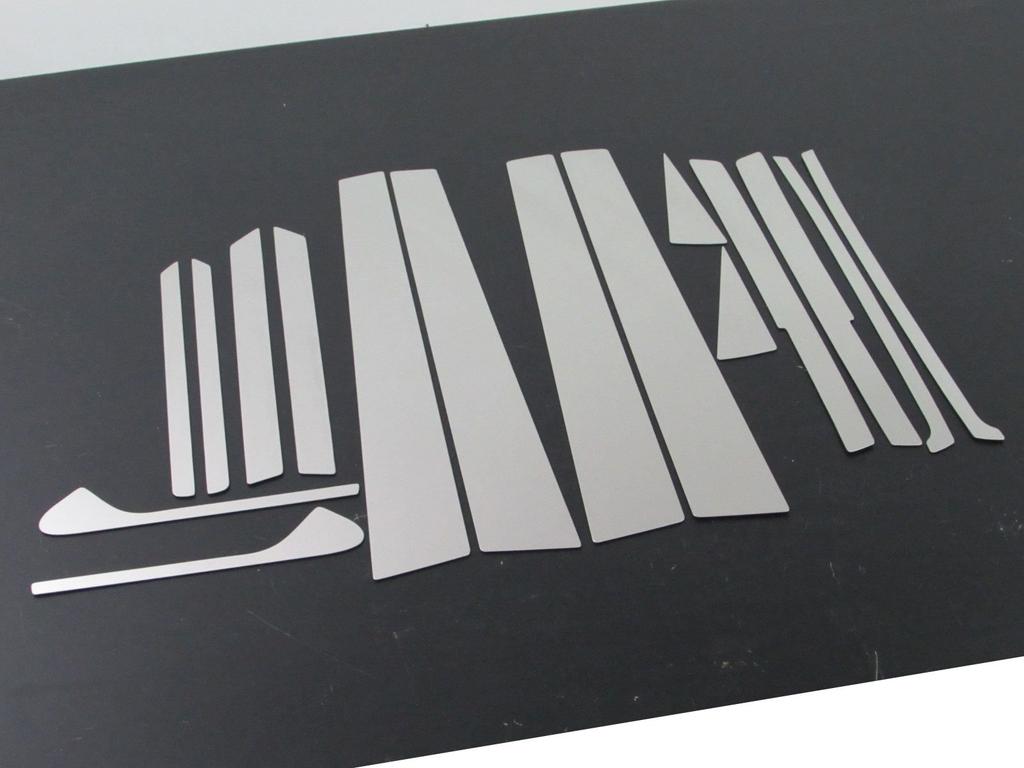 BRIGHTZ Plated Pillar Panels for Honda Move Visor with Honda Move Ultra-Mirror (16-Piece Set) L175S/L185S (No Required) [PIL-SIL-355] (Compatible