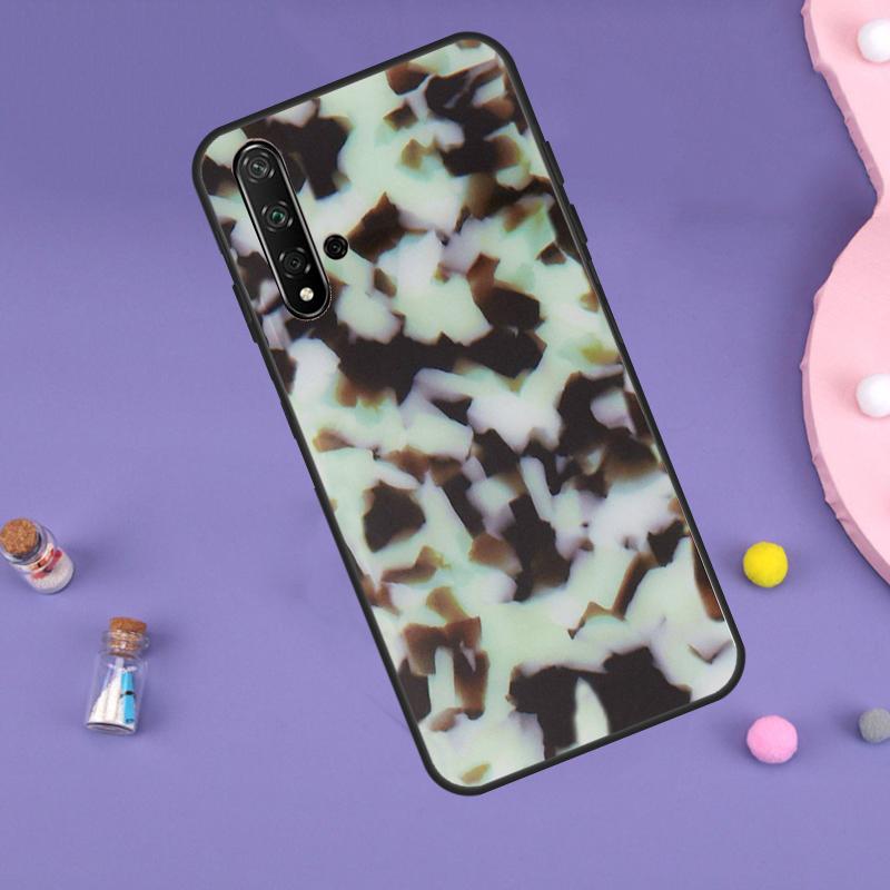 Tortoise Pattern Tortoiseshell For Huawei Nova 10 9 SE 3i 7i 8i 11i 12i Y60 Y61 Y70 Y72 Y73 Y90 Y91 P20 P30 P40 Lite Case