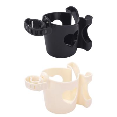 Universelles 360-Grad-drehbares Kinderwagenzubehör mit Becherhalter oder Wasserflaschen-Organizer und Handy-Ständer-Rack