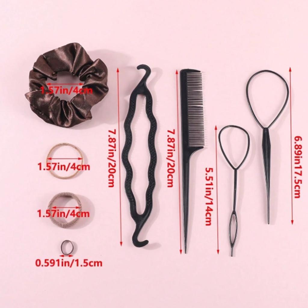 1109 Pieces of Fashionable and Simple Hair Ties and Hair Accessories Set, Fresh Style Hair Bands for Tying Hair, Suitable for Campus Wear, Ver