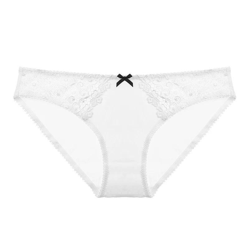 Women Sexy Plus Size Low Waist Hip Lifting Lace Embroidered Triangle Briefs