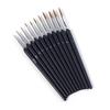 Wolf Hair Fine Tip Brush for Gouache, Watercolor & Acrylic - Wooden Handle