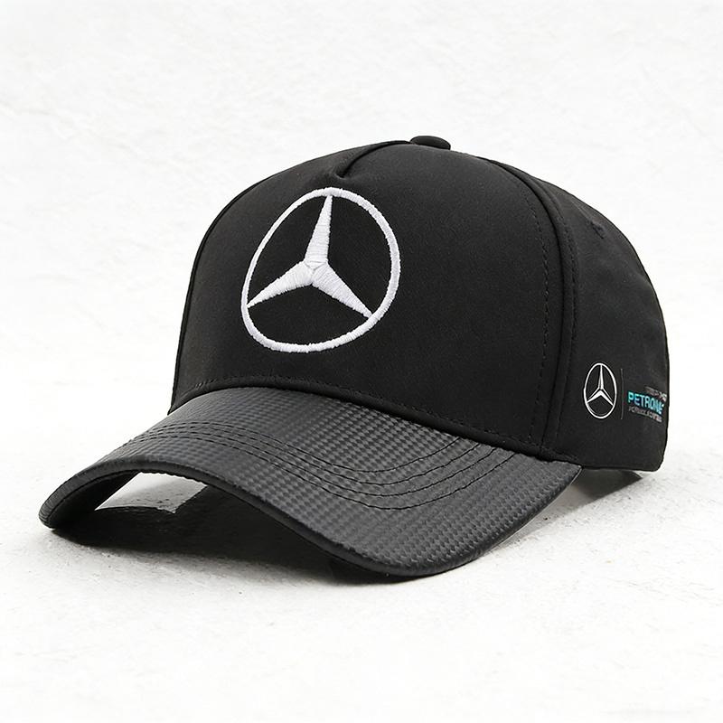 D8Embroidery For Mercedes Benz AMG Motorcycle Street Run Baseball Hat Racing Team Outdoor Sports Hardtop Duck Tongue Hat Sunshade