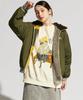 Large Khaki Flip Jacket [Cliff Mayer] Women's