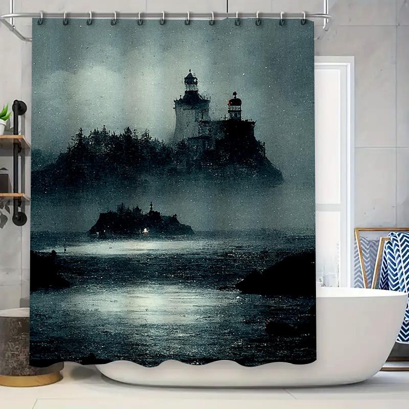 

Watercolor Blueberry Print Shower Curtain Set For Bathroom Decor Watercolor Floral Bath Mat With Hooks White 72X84 In (Curtain O W60H190(CM)-1 Pcs