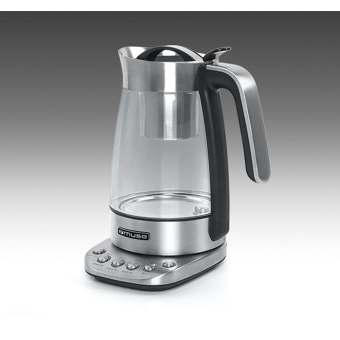 Muse MS-320 T - Théière d'une capacité de 1.2 L - 2200W - Panier à thé amovible - Auto nettoyage