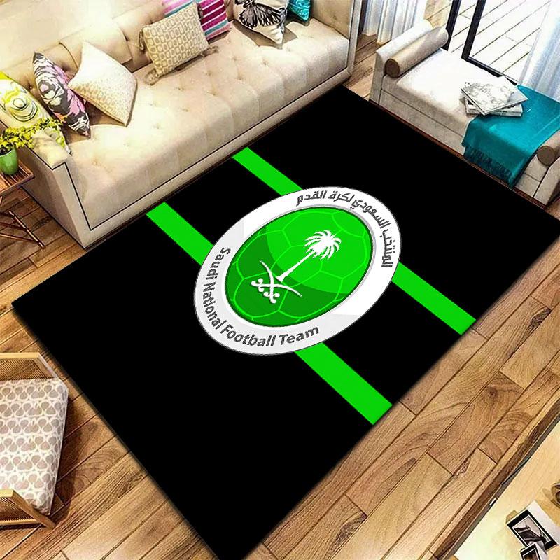 Saudi Arabia National Football Team Carpet Rug for Living Room Bedroom Home Sofa Decoration,Kids play Non-slip Floor Mat