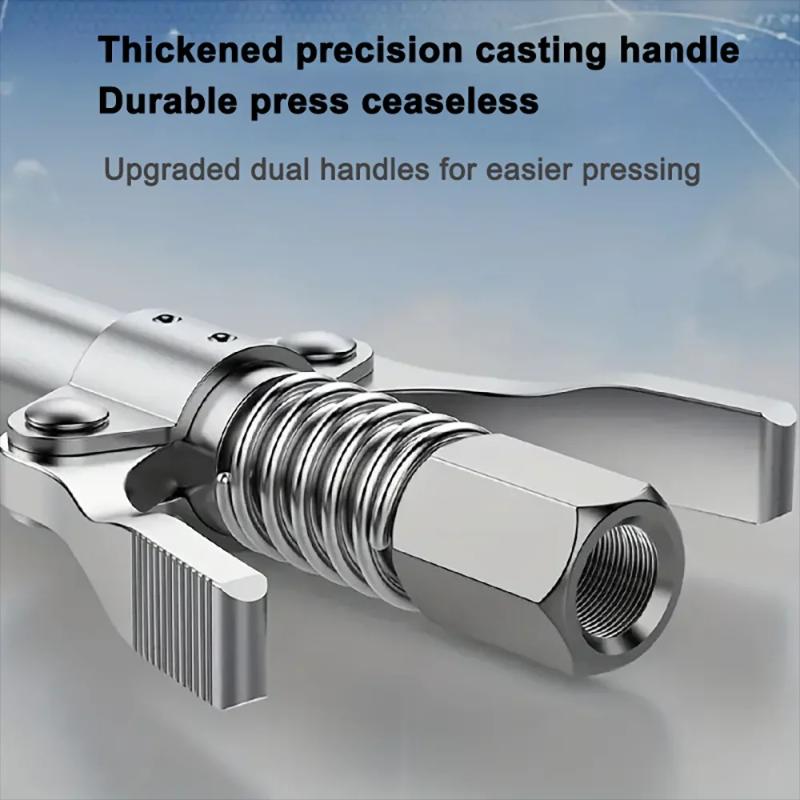 10000Psi High Pressure Grease Coupler Nozzle Hose Pump Syringe Grease Gun Npt1/8 Adapter Brake Oil Change Tools Car Accessories