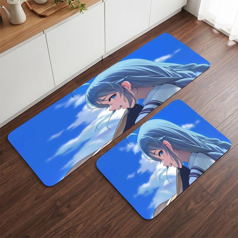 Roxy Migurdia (1) Flannel Kitchen Mat Soft Anti-Slip Kitchen Floor Runner Rug Kitchen Rug for Home Kitchen Decor