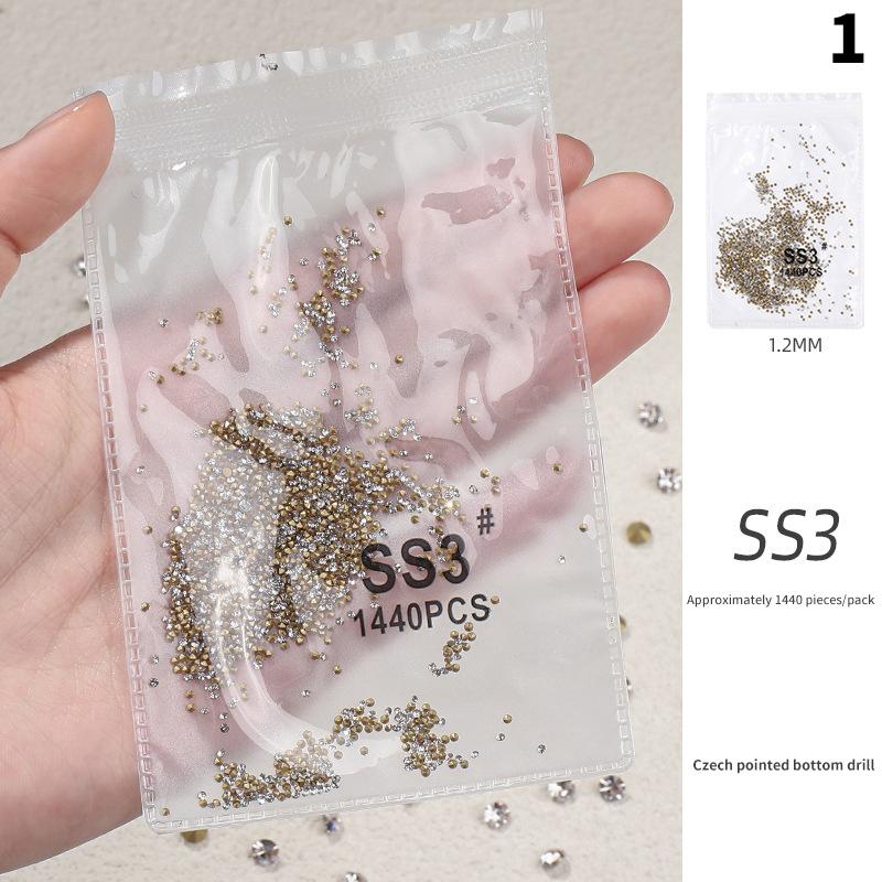 Nail Sharp Bottom Diamond Decoration Flashy Stereoscopic Rhinestone Nail Accessories Nail Painting Nail Salon Nail Artists