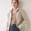 Women's Colorful Dots Cashmere Zipper Cardigan Sweater - Gentle Style, New Autumn Winter 2023 Collection