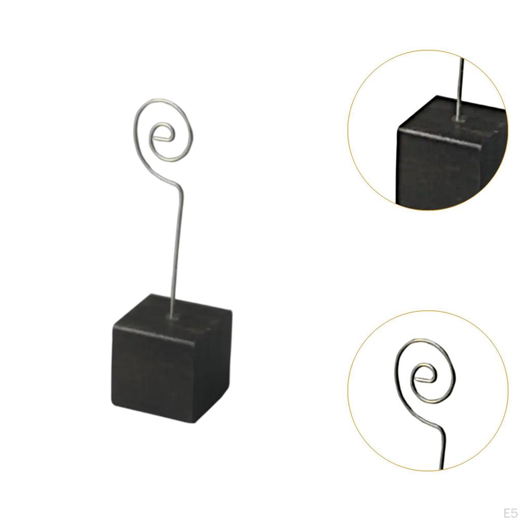 10 Stück Tischbildklemmen mit Holzfuß für Abschlussfeier und Essen