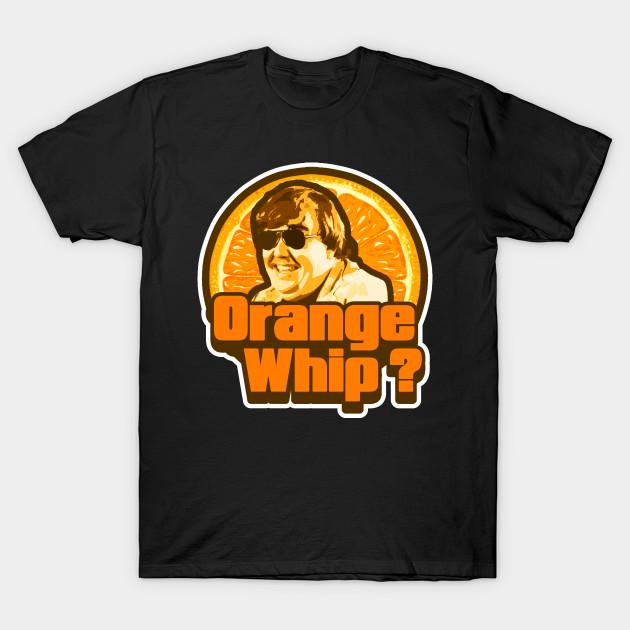 Men Black Print T-shirt Orange Whip ? No-Cut Transfer Paper Print Cotton Tshirt L чёрный