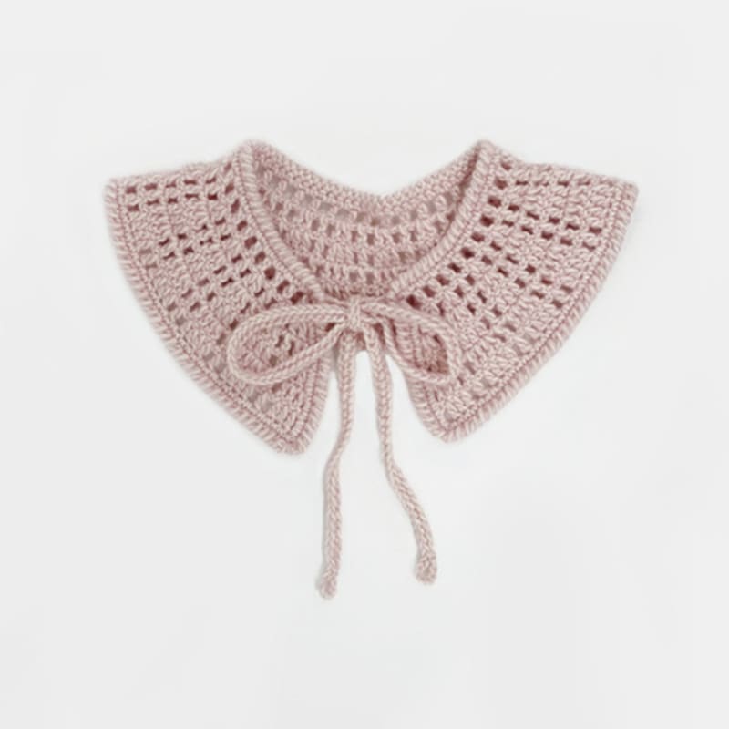 

J-all КЕЙТЛИН РУЧНОЙ ВЯЗКИ КРУЖЕВНОЙ ВОРОТНИК STRAWBERRY CREAM