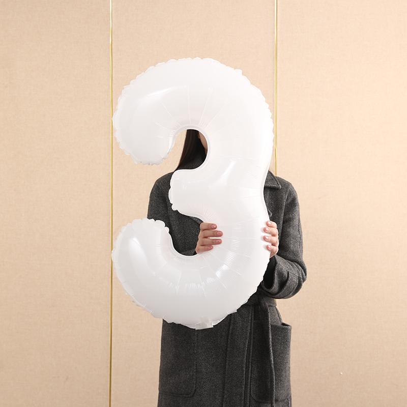 2nd Birthday Smiley Face Number Balloons for Kids - Outdoor Decoration & Photo Props (Boys & Girls)