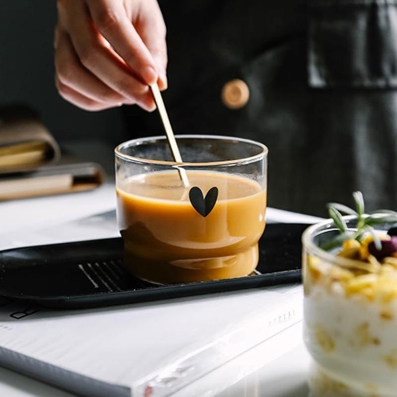 High Borosilicate Glass Mugs Perfect For Office Or Home Use With Lovely Smiling Designs And Microwave Compatibility