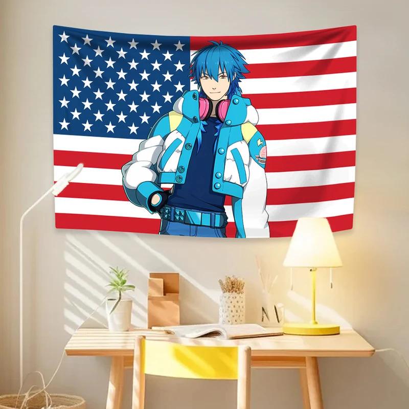 VIKAMA Anime Game Tapestry Japanese Mysterious Scene Wall Mural Hanging Living Room Game Room Art Decor