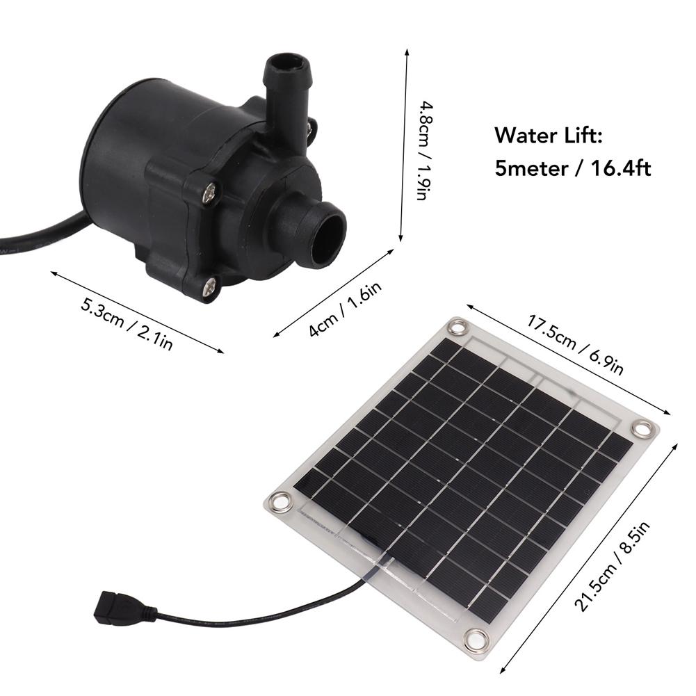 12V 10W Fountain Panel Pump Watering System Mini Solar Panel Fountain with Adjustment Switch Solar Panel Pump Kits for Fish Tank