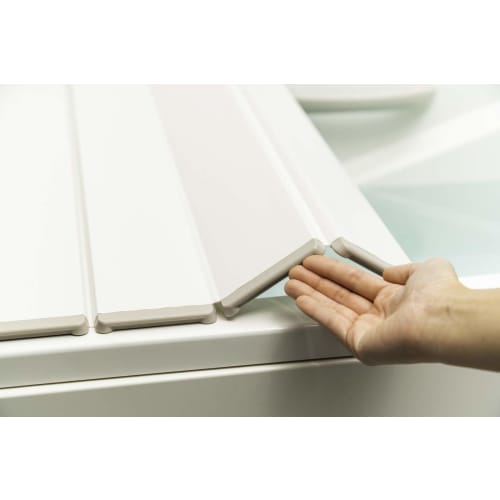 Topre Corporation Folding Bath Lid, Lakness, 75 x 159 cm, Ivory, L16