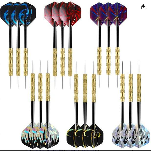 Copper-Plated Dart Points Set - 18 Pieces, 14g, 15.2cm Long