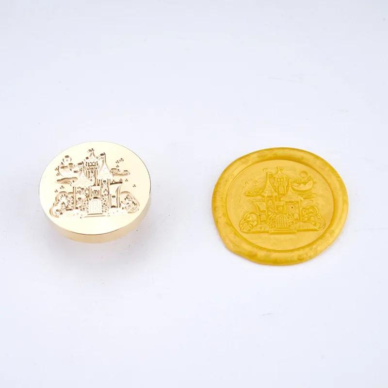 Siegellack Siegel Weihnachtsserie Siegel Dunhu Feuerfarbe Siegel Kupferkopf Massiv Messing Schnitzen Wachsgranulat