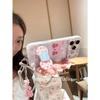 Cute Bear Splicing Bow Floral Suitable for Apple 17promax Mobile Phone Case Anti-drop Women's New 16 Case