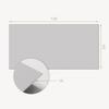 Self-Adhesive Vinyl Panel Perfect for Modern Interiors 120x60 Cm Gray Color