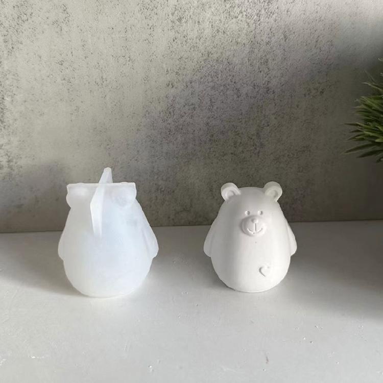 Bear Candle Mold Epoxy Resin Molds Aromatherapy Mold Animal Decorations Mould