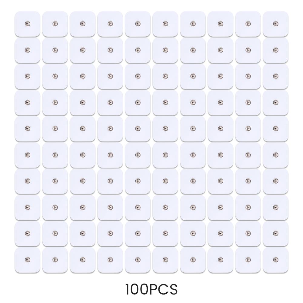 

100/50/20P Tens Electrodes Pad EMS Muscle Stimulator Patch Reusable Replaceable Non Woven Fabric Self-adhesive Massager Stickers