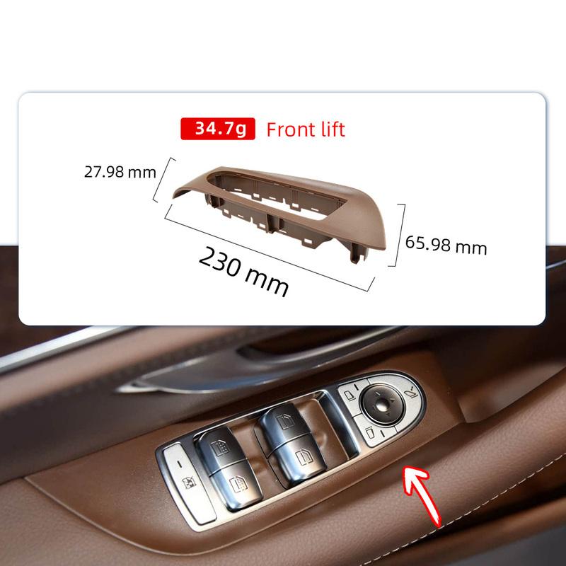 For Mercedes Benz E-Class W213 2016- Door Trim Panel Handle Car Interior Handle Inner Door Armrest Panel Pull Trim Cover