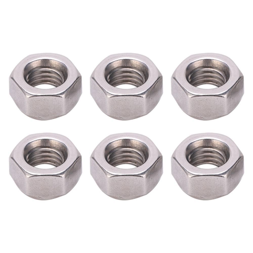 100pcs Premium Lock Nut Set Practical Stainless Steel Nut Versatile Metric Hex Nut For Bolts