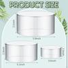 6 Pieces Buffet Jewelry Organizer Dessert Table Display Clear Storage Box Acrylic Round