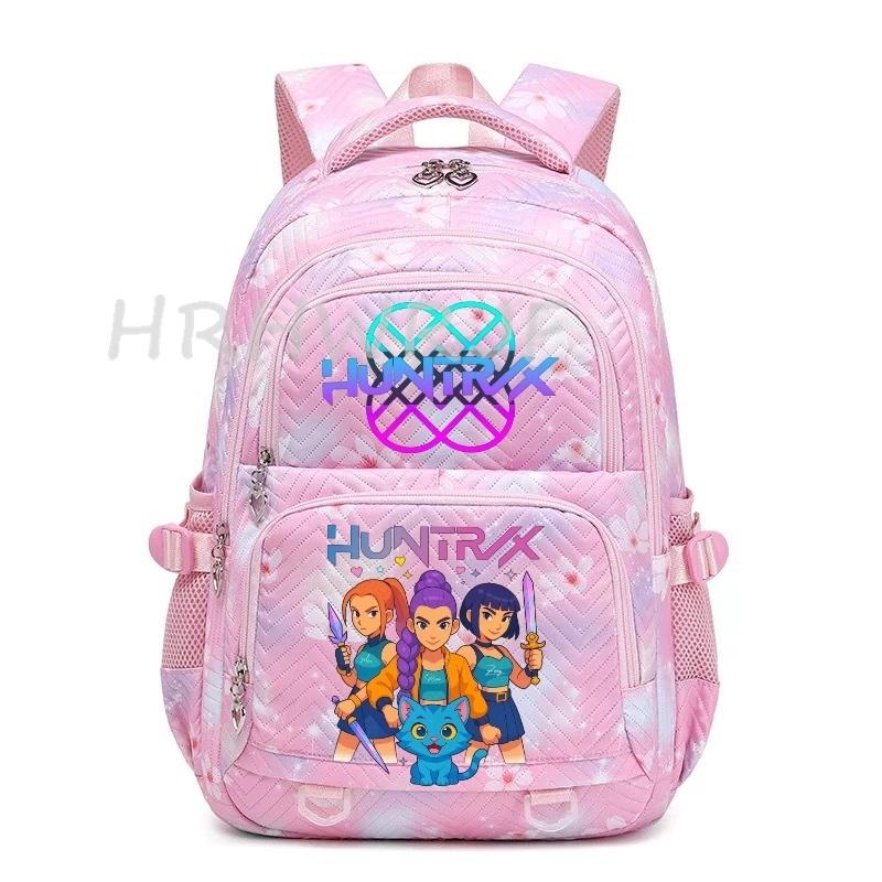 K-pop Backpack Teens Girls Capacity Schoolbag Flowers Printe Laptop School Backpack Travel Rucksack YK2 Mochila