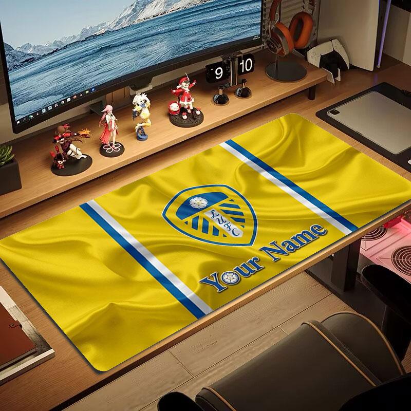 Leeds United Custom Name Large Size Mouse Pad Large Gaming Table Cushion Non-slip Laptop Tablet Big Mousepad XXL Mat Mini PC Playmat With Lock edge