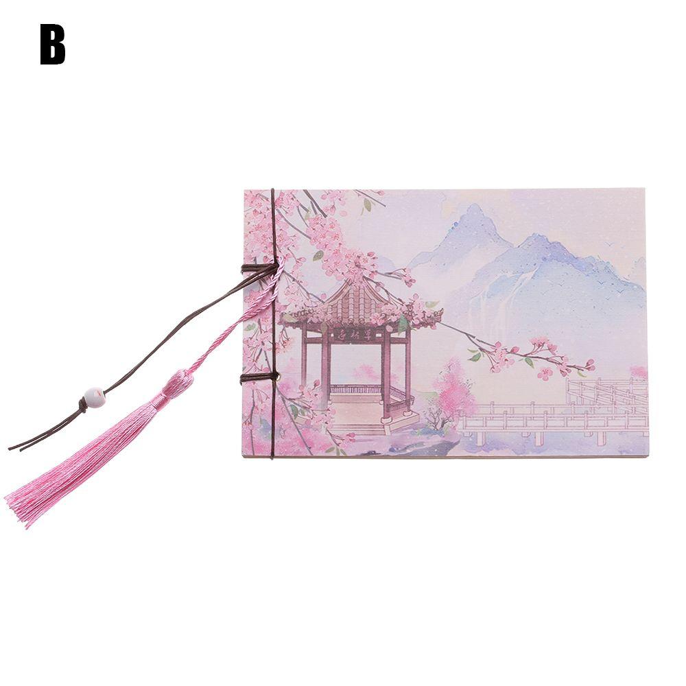 Office Supplies Vintage Painting Retro Chinese Style Notebook Planner Book Blank Notepad Weekly