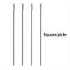4pcs Stainless Steel Cocktail Picks Fruit Picks Cocktail Sticks For Bar Pub Club Restaurant And Home Use Drinkware Accessories